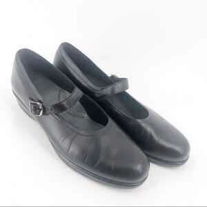 ✅ SAS MARIA BLACK - MARY JANE LEATHER SHOES 11.5‎